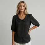 Elena Floral Embroidered Blouse