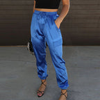 Women's High-Waist Cargo Joggers – Tapered Utility Pants