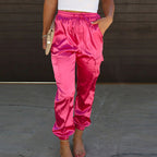 Women's High-Waist Cargo Joggers – Tapered Utility Pants