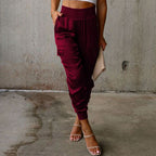 Women's High-Waist Cargo Joggers – Tapered Utility Pants