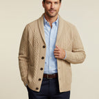 Men's Soft Knit Button Cardigan – Relaxed Smart Casual Sweater with Pockets