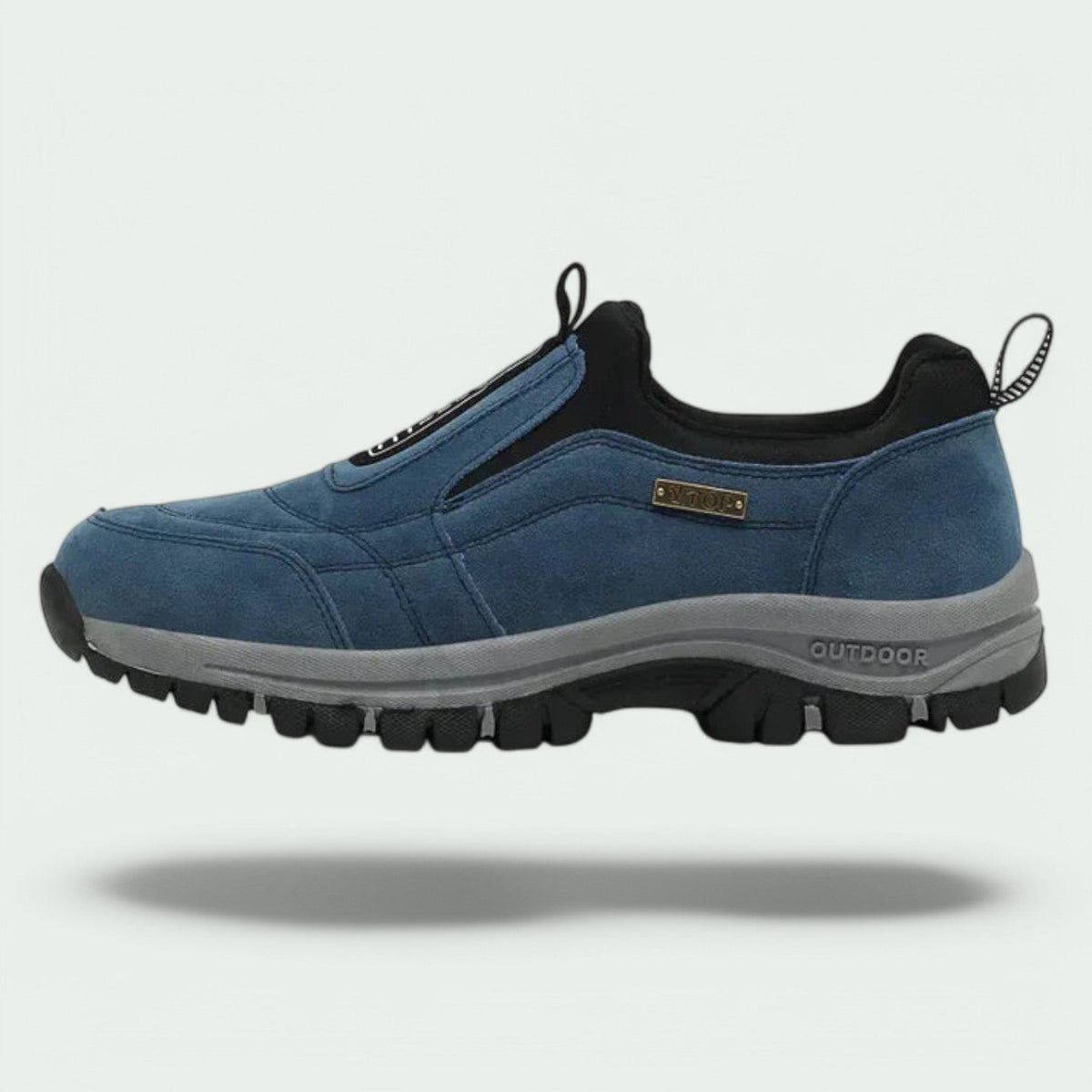 Men's Slip-On Walking Sneakers – Wide Toe Box Comfort Shoes with Cushioned Footbed
