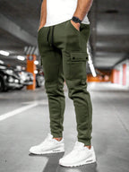 Men's Cargo Jogger Pants – Drawstring Waist Tapered Casual Trousers