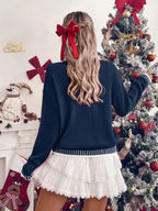 Virginia | Women Merry Script Drop Shoulder Sweater